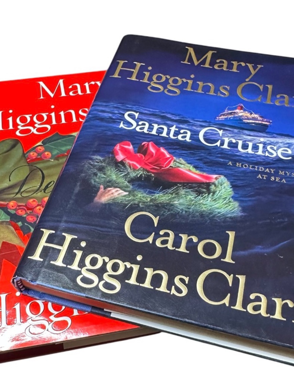 "Santa Cruise" & "Deck the Halls" Hardcover Holiday Mystery Bundle